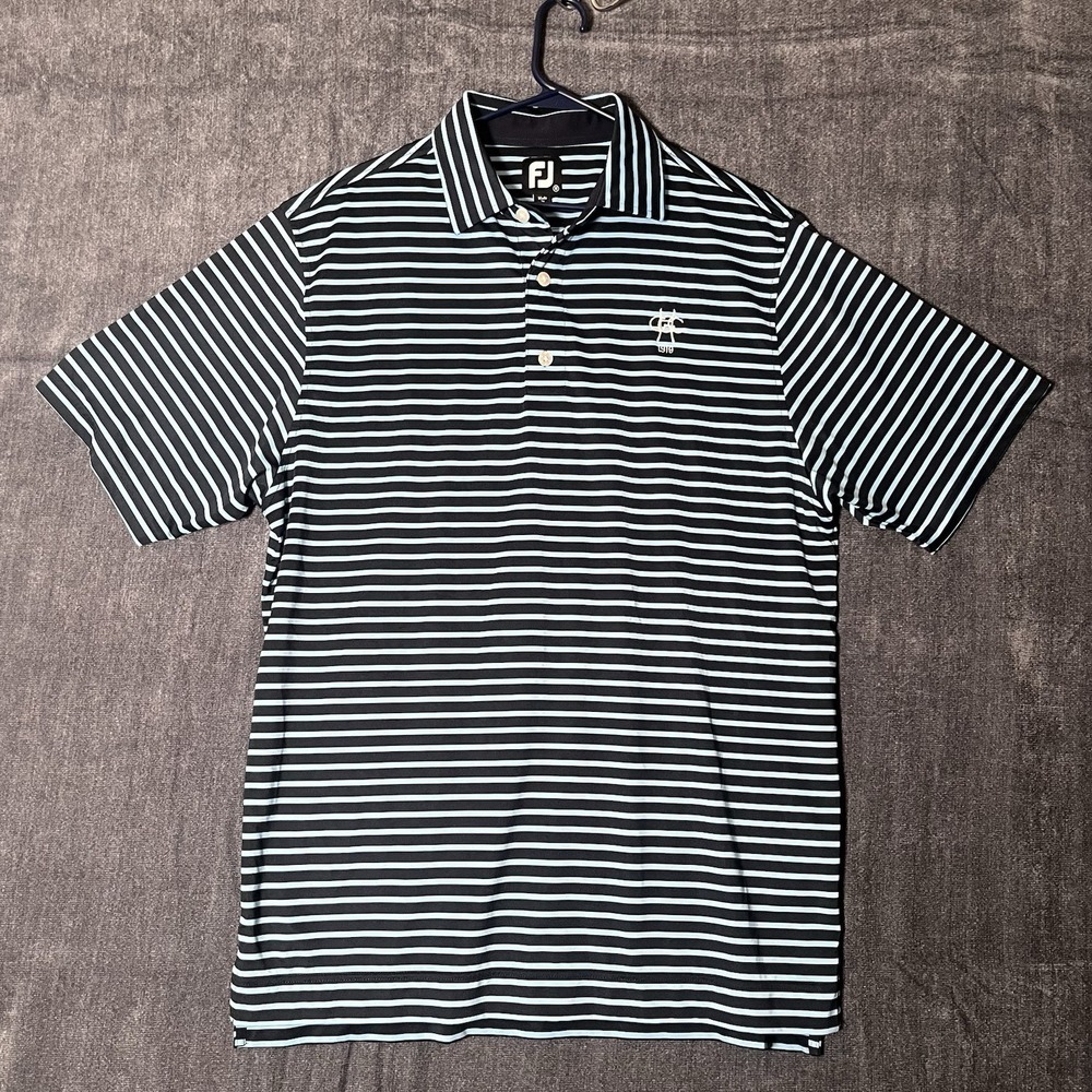 FootJoy FJ Mens M Highland Country Club 1919 Golf Shirt Striped Polo